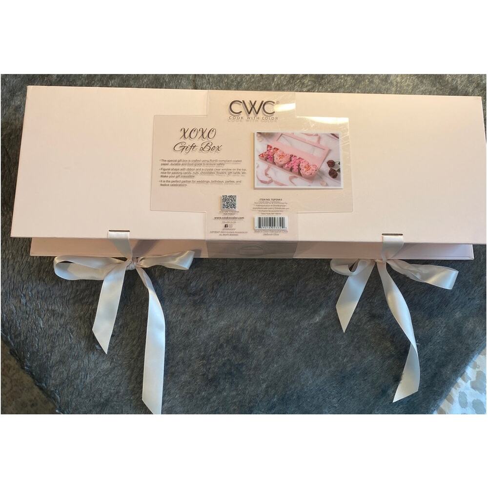 CWC Cook With Color Pink XOXO Gift Box 18x6x2 in New - Picture 2 of 4